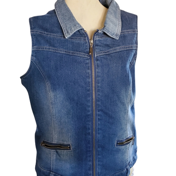 Baccini Jackets & Blazers - Baccini Denim Vest